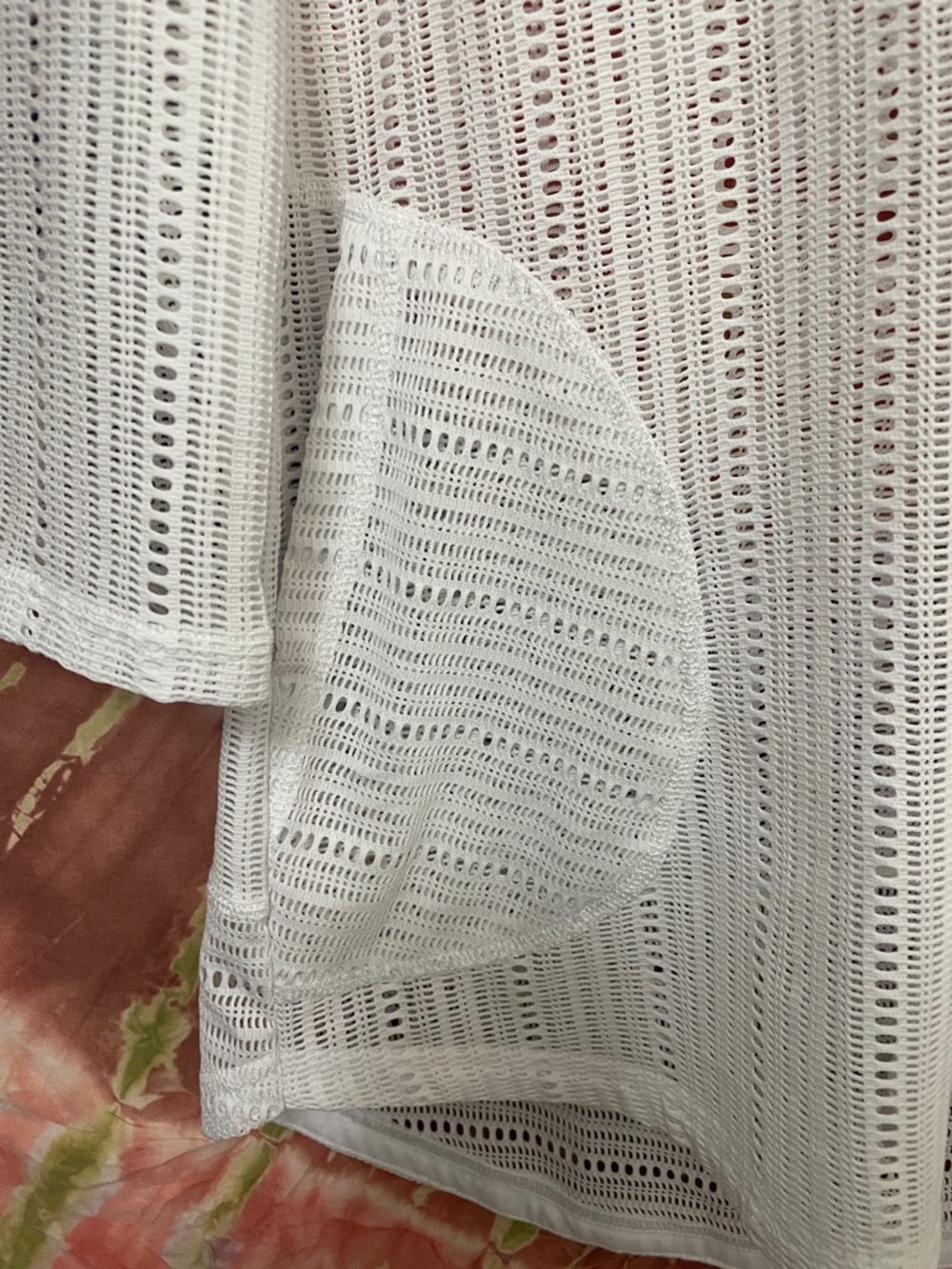 Prana White Lightweight Crochet Hooded Swim Cover-Up - Picture 2 of 8
